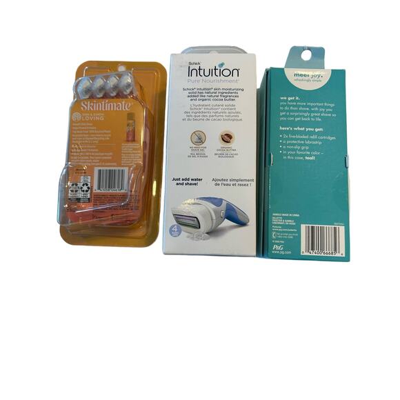 Razors bundle of 3 packs one listing Schick Joy and Skintimate - Picture 2 of 3